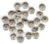 25 4x7mm UFO Antique Silver Metal Spacer with Swirl